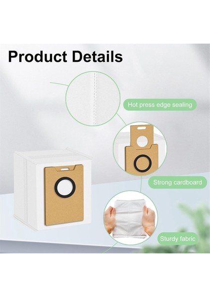 Tapo RV30 Max PLUS/RV20 Max Plus Robot Süpürge Toz Toplama Torbaları ve Yedek Toz Torbaları Için Göğüs Çantası (Yurt Dışından) fiyatları