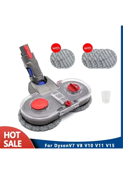 Dyson V7 V8 V10 V11 V15 Elektrikli Süpürge Parçaları Için Elektrikli Paspas Başlığı Seti, Su Haznesi Temizleyicili Paspas Aparatı (Yurt Dışından)