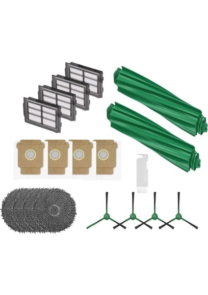 Irobot Roomba Plus 505 COMBO/405 Combo Elektrikli Süpürge Parçaları Için 19 Adet Ana Yan Fırça Filtreleri Paspas Pedi Toz Torbası (Yurt Dışından) fırsatları