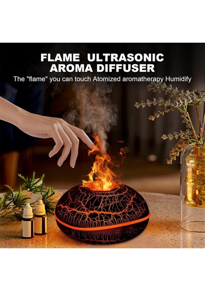 Otomatik-Off Koruması ile 200ML Ultrasonik Alev Yangın Nemlendiricisi Serin Sis Difüzör A (Yurt Dışından) modelleri