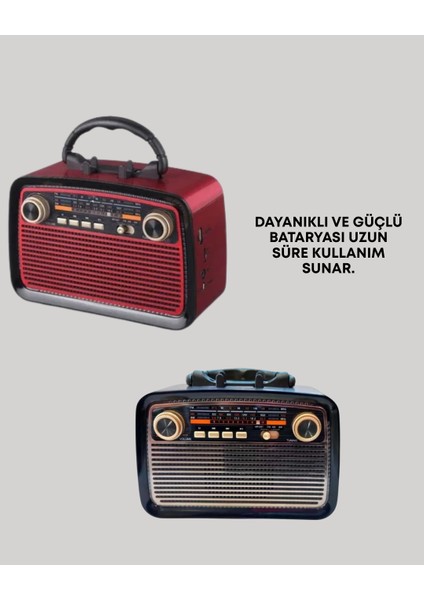 Taşınabilir Bluetooth Hoparlör – Modern Teknoloji ile Nostaljik Radyo Deneyimi, Fm/am Fonksiyon fiyatları