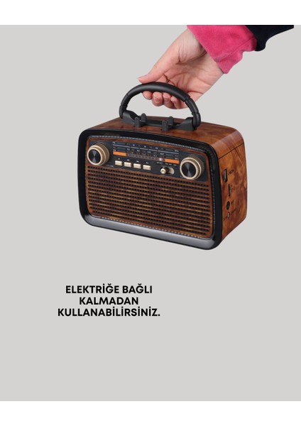 Taşınabilir Bluetooth Hoparlör – Modern Teknoloji ile Nostaljik Radyo Deneyimi, Fm/am Fonksiyon indirimleri