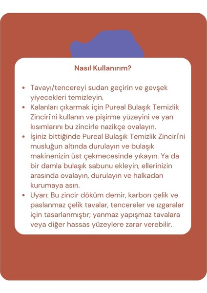 Bulaşık Temizlik Zinciri modelleri