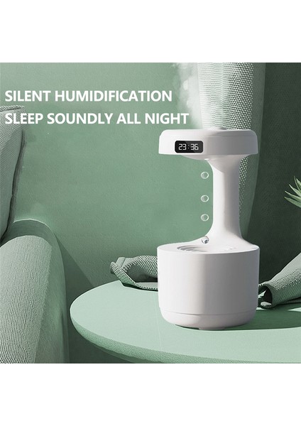 600ML Nemlendirici Ev Anti-Yerçekimi Su Damlacıkları Ultrasonik Serin Sis Maker Yatak Odası Ofisi Için LED Ekranlı (Yurt Dışından) modelleri