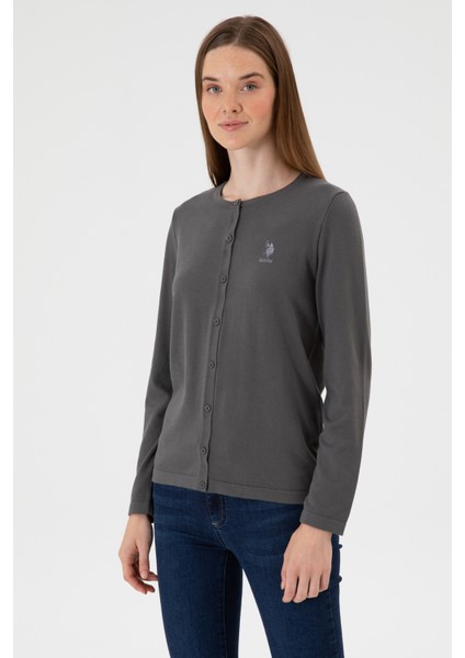 Kadın Gri Hırka (Triko) 50313624-VR024