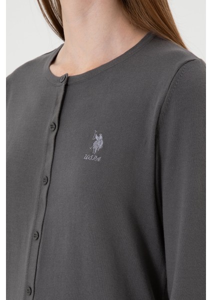 Kadın Gri Hırka (Triko) 50313624-VR024