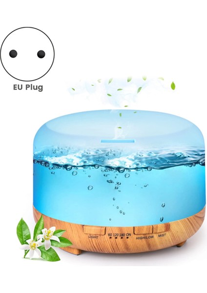 Uçucu Yağ Difüzörü 500ML Nemlendirici Difüzörler Uzaktan Kumandalı Aromaterapi Difüzörü Ab Fişi (Yurt Dışından) indirimleri