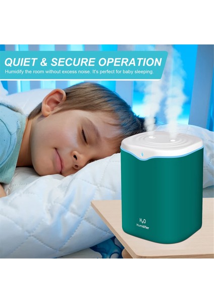 Yatak Odası Için Nemlendiriciler, 2.2l Serin Sis Nemlendiricileri Yatak Odası Için, USB Taşınabilir Masa Nemlendiricisi, Sessiz Ultrasonik, Pembe (Yurt Dışından) indirimleri