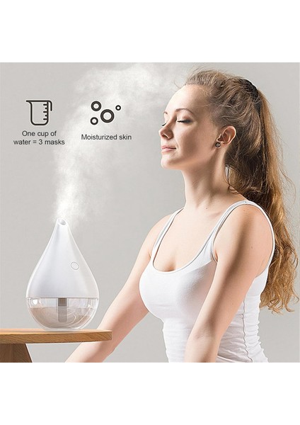 Renkli Işık, Hacimli USB Sessiz Serin Sisli Nemlendirici Yatak Odası ve Ofis Için Nemlendirici, Pembe Bitkiler (Yurt Dışından) modelleri