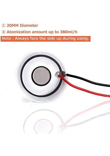 2 Paket Ultrasonik Atomizasyon Yapıcısı 20MM 113KHZ Sis Atomizer Dıy Nemlendirici Pcb 3.7-12V (Yurt Dışından) fırsatları