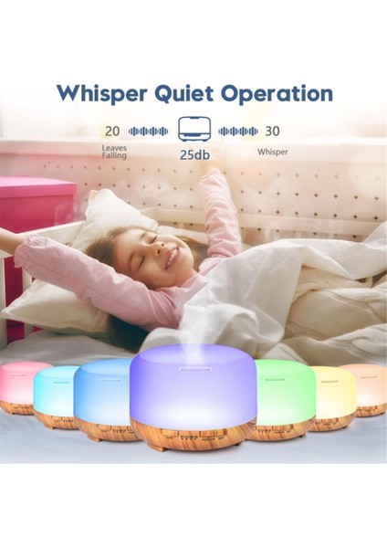 Uçucu Yağ Difüzörü 500ML Nemlendirici Difüzörler Aromaterapi Difüzörü Uzaktan Kumanda Ingiltere Fiş (Yurt Dışından) fiyatları