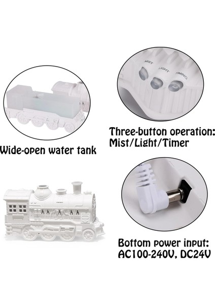 Mini Tren Aromaterapi Difüzörleri Hava Nemlendiricisi Sis Yapıcı Kokusu Esansiyel Yağ Retro Difüzörü Uzaktan Kumanda Ab Fişi (Yurt Dışından) indirimleri