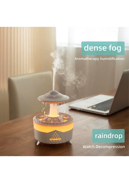 Yağmur Bulut Nemlendirici, Yatak Odası Için Nemlendiriciler, Bebek Için Ultra Sessiz Hava Nemlendiricisi, 7 Renk LED Işık Nemlendiricisi Ab Fişi (Yurt Dışından) fırsatları