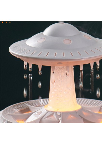 Yağmur Bulutu Gecesi Işık Nemlendiricisi Yağmurlu Su Damla Sesi ve 7 Renkli LED Işık Esansiyel Yağ Difüzör, C (Yurt Dışından) fırsatları