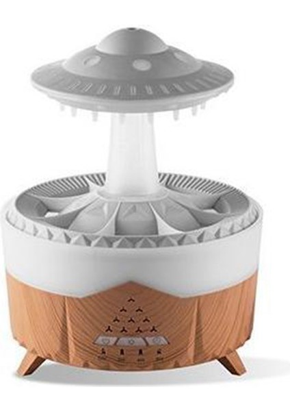 Yağmur Bulutu Gecesi Işık Nemlendiricisi Yağmurlu Su Damla Sesi ve 7 Renkli LED Işık Esansiyel Yağ Difüzör, C (Yurt Dışından) indirimleri