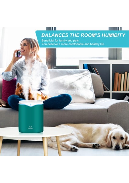 Yatak Odası Için Nemlendiriciler, 2.2l Yatak Odası Için Serin Sis Hemericiler, USB Taşınabilir Masa Hemiberifier, Sessiz Ultrasonik, Beyaz (Yurt Dışından) fırsatları