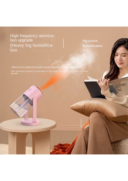 Taşınabilir Ana Sayfa Masaüstü Nemlendirici Mini Hava Temizleyicisi Alev Yedi Renkli Atmosfer Işık Nemlendirici B (Yurt Dışından) indirimleri