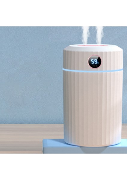 2l Çift Nozul Air Nemlendirici LCD Ekran Iletişim Yağı Aroma Difüzör Ultrasonik Nemlendiriciler Beyaz (Yurt Dışından) modelleri