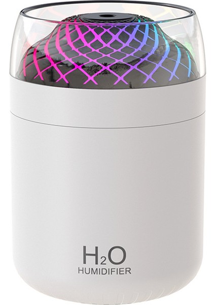 Cam Kupa Nemlendirici Renkli Işık Başucu Masa Dekorasyon Gece Işık USB Büyük Sis Nemlendirici Beyaz (Yurt Dışından) indirimleri