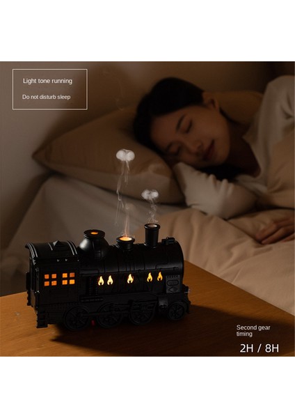 Mini Tren Şekli Aromaterapi Esansiyel Yağ Difüzör Ultrasonik Serin Sis Hava Nemlendirici LED Lamba ile (Yurt Dışından) fırsatları