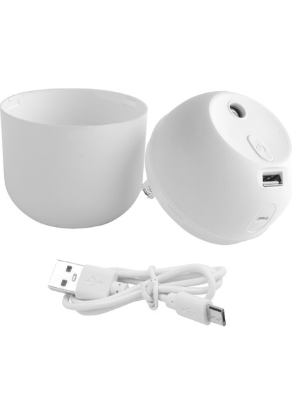 Hava Nemlendiricisi USB Küçük 220ML Mini Taşınabilir Serin Mist Difüzör Yatak Odası Ofis Masası Araç Seyahat Aroma Atomizer, Beyaz (Yurt Dışından) modelleri