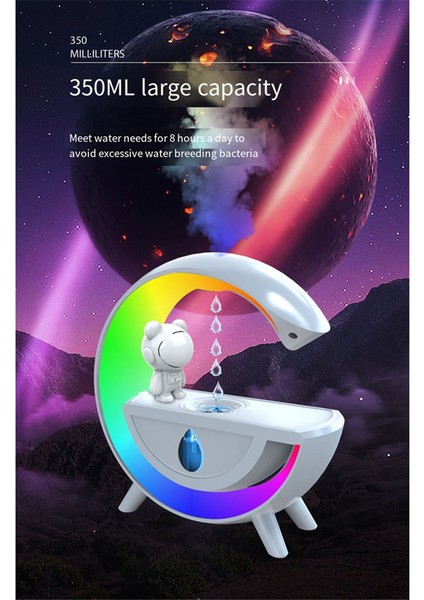 Anti-Gravity Hava Nemlendiricisi 350ML Rgb Işık Ultrasonik Nemlendirici Bluetooth ile Ev Ofisi Için Hoparlör (Yurt Dışından) modelleri