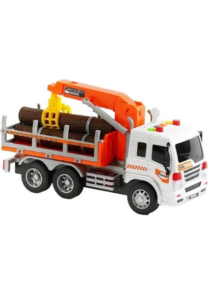 Ctoy Sesli ve Pilli Vinçli Kütük Taşıyıcı