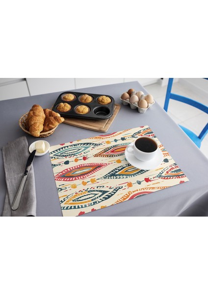 Kolay Temizlenen Renkli Masa Altı Matı