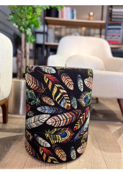 Tüylü Desen Puf modelleri