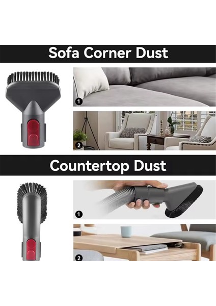 Dyson V7 V8 V10 V11 V15 El Süpürgesi Aksesuarları Teleskopik Çubuk Uzatma Borusu Alet Fırça Seti (Yurt Dışından) fırsatları