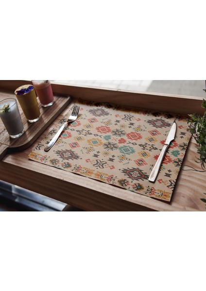 Renkli Polyester Amerikan Servis Seti modelleri