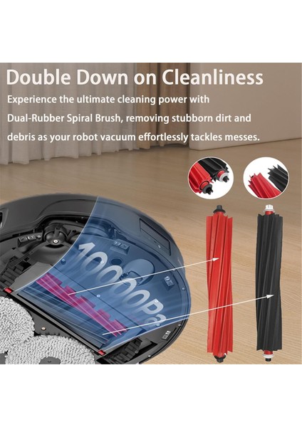 Roborock Qrevo Master Robot Için 20 Adet Elektrikli Süpürge Aksesuarları Ana Yan Fırçalar Paspas Bezi Toz Torbaları Hepa Filtreler (Yurt Dışından) modelleri