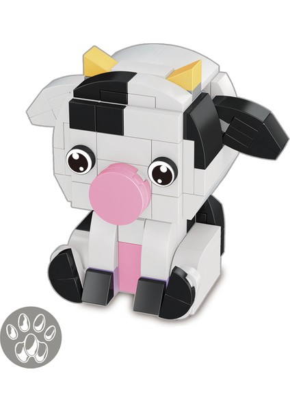 Blok Hayvan Figürleri - Inek 146 Parça