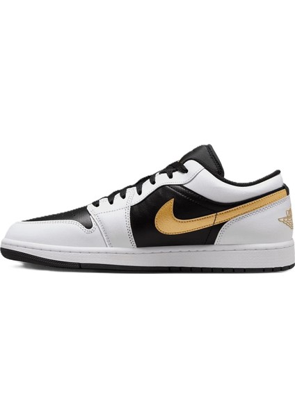 Air Jordan 1 Low Leather Sneaker Hakiki Deri Unisex Günlük Spor Ayakkabı Siyah-Beyaz fiyatları