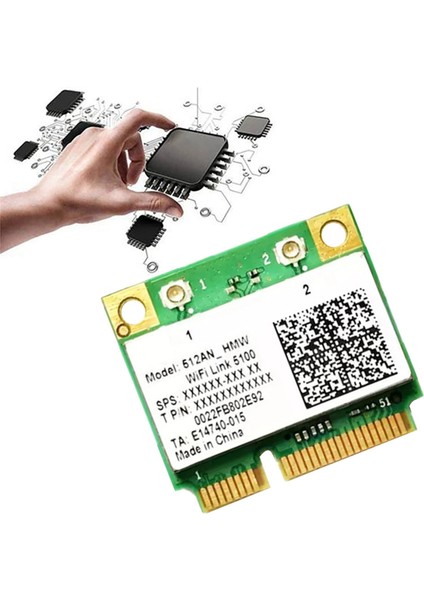 5100AGN Wifi Kartı + 2xanten 2.4g ve 5g 300MBPS Mınıpcıe Kablosuz Ağ Kartı Dell, Acer, Asus, Toshiba Hasee Dizüstü Bilgisayarlar Için (Yurt Dışından) fırsatları