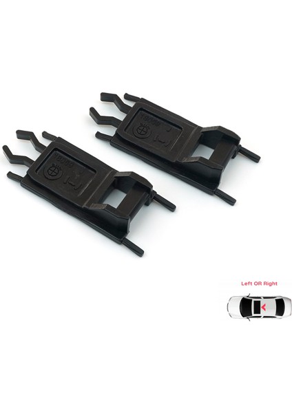 BMW E36 E38 E46 E39 X5 E53 54128202295 için 2 Adet Sunroof Sürgülü Tavan Kılavuz Kolu Akrep Klipsi