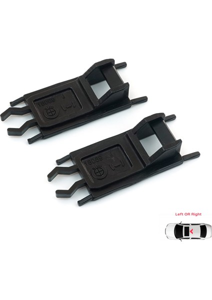 BMW E36 E38 E46 E39 X5 E53 54128202295 için 2 Adet Sunroof Sürgülü Tavan Kılavuz Kolu Akrep Klipsi fiyatları