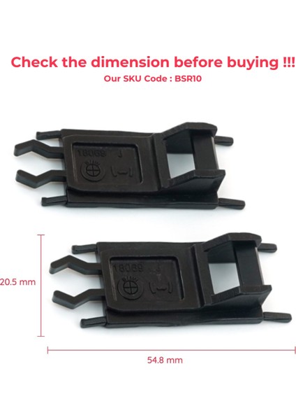 BMW E36 E38 E46 E39 X5 E53 54128202295 için 2 Adet Sunroof Sürgülü Tavan Kılavuz Kolu Akrep Klipsi fırsatları