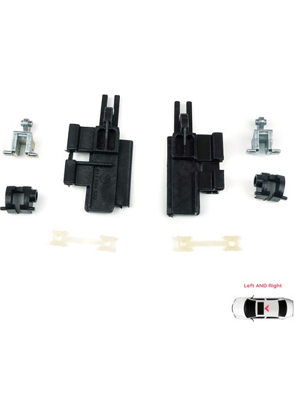 BMW 5 E39 X5 E53 İçin 8 Parça Sağ Sol Sunroof Sürgülü Tavan Kılavuz Rayı Kaldırma Kolu Tamir Seti