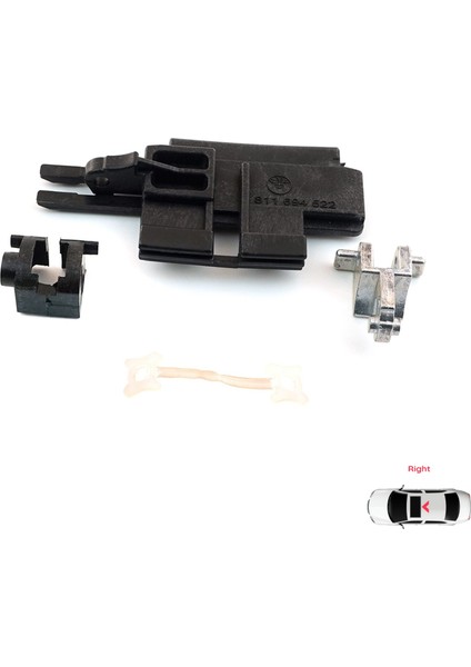 BMW 5 E39 X5 E53 İçin 4 Parça Sağ Taraf Sunroof Sürgülü Tavan Kılavuz Rayı Kaldırma Kolu Tamir Seti