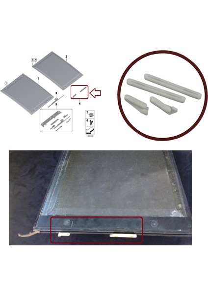 Otomotiv BMW E91 E61 X3 E83 X5 E53 E70 Cullinan 54137155683 İçin 4 Parça Sunroof Tavan Arka Perde Klipsi fırsatları