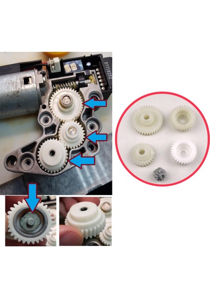 Citroen C3 FC Toyota Avensis T22 Mercedes W163 A/C208 Primera P12 için Sunroof Motor Tamir Dişli Set fırsatları