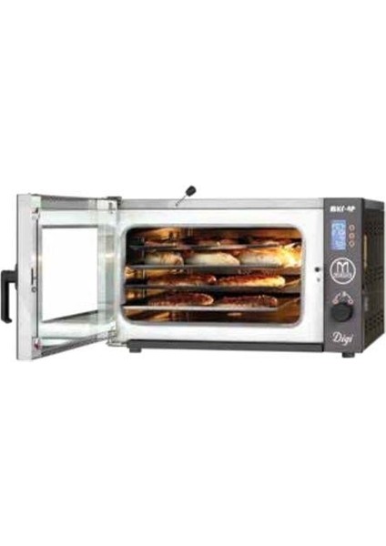 Elektrik Isıtmalı Dijital 4 Tepsili Konveksiyonlu Patiseri Fırın