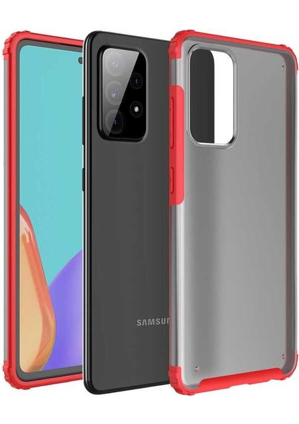 Galaxy A72 Kılıf Senk Volks Kapak-Kırmızı