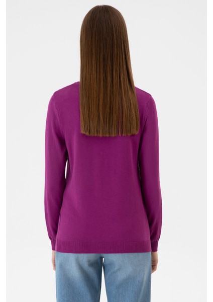 Kadın Mor Kazak /triko 50313590-VR203 indirimleri