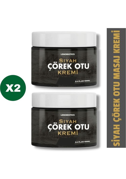 Siyah Çörek Otu Yağlı Bitkisel Içerikli Ağrı Giderici Krem 100 ml x 2 Adet
