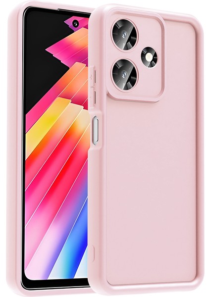 Infinix Hot 30i Kılıf Kamera Korumalı Senk Ananas Kapak - Pembe