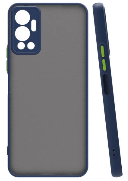 Infinix Hot 12 Kılıf Senk Hux Kapak-Lacivert