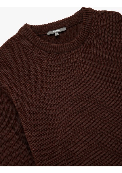 Uzun Kollu Dokulu Bisiklet Yaka Triko Kazak indirimleri