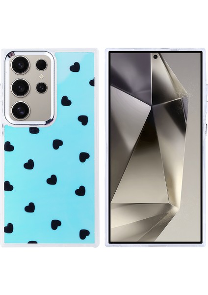 Galaxy S24 Ultra Kılıf Airbag Tasarımlı Senk Hadra Kapak - Kalp